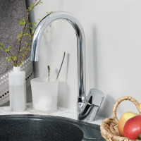 Смеситель для кухни с поворотным изливом WasserKraft RuhrСмеситель, 24407 24407