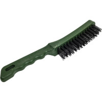 Щётка с пластиковой рукояткой, стальная щетина, 4-х рядная Дело техники 270704