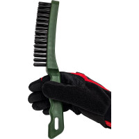 Щётка с пластиковой рукояткой, стальная щетина, 4-х рядная Дело техники 270704