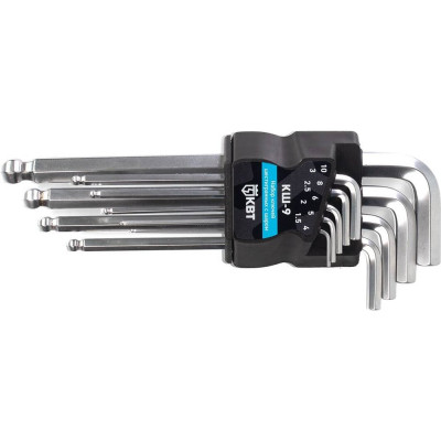 Набор шестигранных ключей с шаром КВТ КШ-9 78368