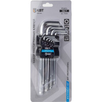 Набор шестигранных ключей с шаром КВТ КШ-9 78368