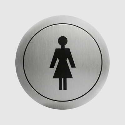Табличка "Туалет для женщин", нержавеющая сталь, матовая Nofer 16720.2.S