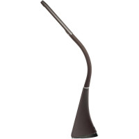 Настольный светильник с часами Uniel 5W TLD-542 Brown/LED/300Lm/5000K/Dimmer UL-00001817