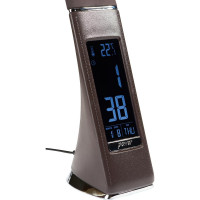 Настольный светильник с часами Uniel 5W TLD-542 Brown/LED/300Lm/5000K/Dimmer UL-00001817