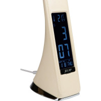 Настольный светильник c часами Uniel 5W TLD-542 Cream/LED/300Lm/5000K/Dimmer UL-00003303