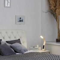 Настольный светильник c часами Uniel 5W TLD-542 Cream/LED/300Lm/5000K/Dimmer UL-00003303