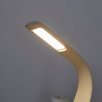 Настольный светильник c часами Uniel 5W TLD-542 Cream/LED/300Lm/5000K/Dimmer UL-00003303