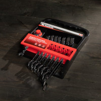 Набор комбинированных трещоточных шарнирных ключей MATRIX 8шт 14898