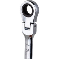 Набор комбинированных трещоточных шарнирных ключей MATRIX 8шт 14898