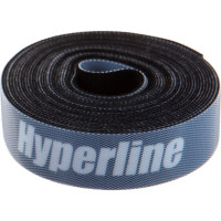 Лента (липучка) в рулоне Hyperline WASNR-5x25-BK ширина 25 мм, длина 5 м, черная 401686