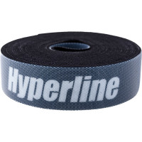 Лента (липучка) в рулоне Hyperline WASNR-5x25-BK ширина 25 мм, длина 5 м, черная 401686