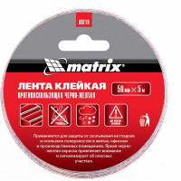 Клейкая противоскользящая лента MATRIX черно-желтая, 50 мм х 5м, 88718