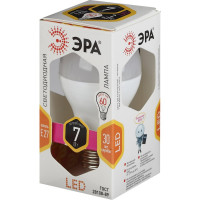 Светодиодная лампа ЭРА LED A60-7W-827-E27, груша, теплый Б0029819