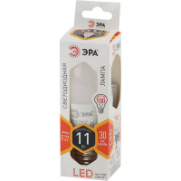 Светодиодная лампа ЭРА LED B35-11W-827-E27, свеча, теплый Б0032981