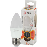 Светодиодная лампа ЭРА LED B35-11W-827-E27, свеча, теплый Б0032981