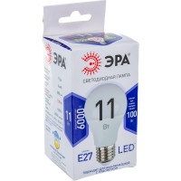 Светодиодная лампа ЭРА LED A60-11W-860-E27, груша, холодный Б0031394