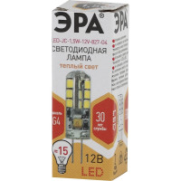 Светодиодная лампа ЭРА LED JC-1,5W-12V-827-G4, капсула, теплый Б0033188