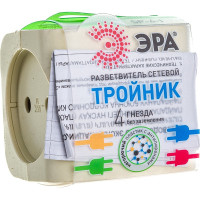 Тройник ЭРА SP-4-I 4гн, без заземления
