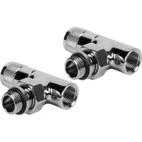 Набор дизайн-вентилей Royal Thermo PIANO угловой хром 1/2 НС-1144294