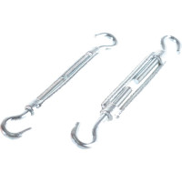 Талреп STAYER DIN 1480, крюк-крюк, М6, 15 шт, оцинкованный, 30525-06