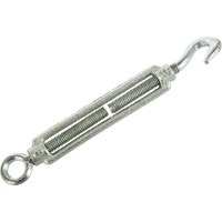 Талреп STAYER DIN 1480, крюк-кольцо, М8, 10 штук, оцинкованный 30515-08
