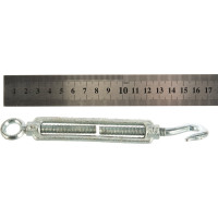 Талреп STAYER DIN 1480, крюк-кольцо, М8, 10 штук, оцинкованный 30515-08