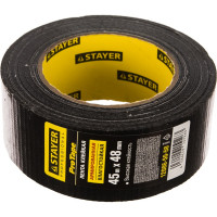 Армированная лента STAYER Professional, 48мм х 45м, черная 12086-50-50