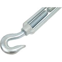 Талреп STAYER DIN 1480, крюк-крюк, М16, 2 шт, оцинкованный, 30525-16