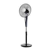 Напольный вентилятор Centek  (черный) 65Вт, Пульт ДУ, LED, 1.3м, 43см, таймер, тяжелая база, CT-5010