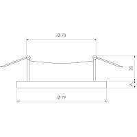 Встраиваемый светильник Elektrostandard 104S MR16 WH белый a031464