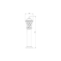 Садово-парковый светильник Elektrostandard Cassiopeya F / GL 1018F / черное золото a039870