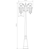 Садово-парковый светильник Elektrostandard Virgo F/2 GLXT-1450F/2 / капучино a031925