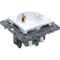 Розетка ЭРА Elegance 2P+E Schuko 16A-250В, IP20, белый 14-2101-01 Б0034264