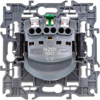 Розетка ЭРА Elegance 2P+E Schuko 16A-250В, IP20, белый 14-2101-01 Б0034264