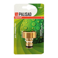 Адаптер латунный, 1", внешняя резьба PALISAD 65851