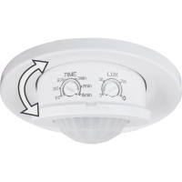 Датчик движения SNS-M-12 8m 2,2-4m 800W IP20 360 Elektrostandard a041244