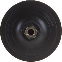 Тарелка опорная пластиковая для УШМ, на липучке, 125 мм, М14 STAYER MASTER 35742-125