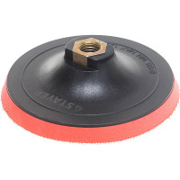 Тарелка опорная пластиковая с мягкой вставкой (на липучке, 125 мм, М14) STAYER 35744-125