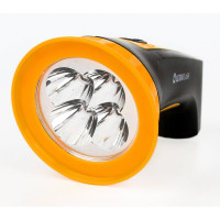 Аккумуляторный фонарь Ultraflash LED3804M 220В, черный/желтый, 4 LED, SLA, пластик, коробка 12867