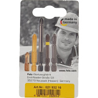 Бита крестовая PZ 1/PZ 2/PZ 3X25, 3 шт. в блистере Felo 02193216