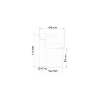 Смеситель для раковины WasserKraft Main 4104