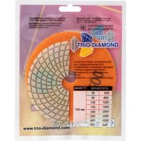 Алмазный гибкий шлифовальный круг TRIO-DIAMOND "Черепашка" 100 мм № 1500 341500