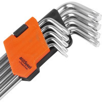 Набор экстрадлинных Г-образных ключей TORX  T10-T50 9 предметов AV Steel AV-369109
