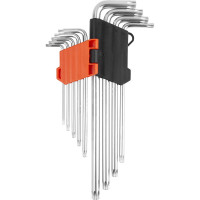 Набор экстрадлинных Г-образных ключей TORX  T10-T50 9 предметов AV Steel AV-369109