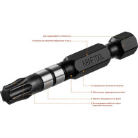 Биты Impact Pro (TX30; 50 мм; 10 шт.) KRAFTOOL 26195-30-50-S10