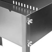 Мангал на барашках PALISAD Camping 500х305х500 мм, сталь 1.2 мм 69574