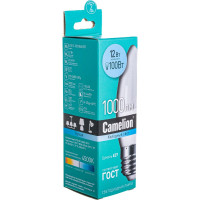 Светодиодная лампа Camelion LED12-C35/845/E27 12Вт 220В 13690