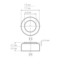 Батарейка для часов Camelion G10 BL-10 Mercury Free AG10-BP10 0%Hg 389A/LR1130/189 12818