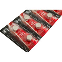 Батарейка для часов Camelion G5 BL-10 Mercury Free AG5-BP10 0%Hg 393A/LR754/193 12813