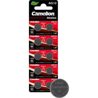 Батарейка для часов Camelion G12 BL-10 Mercury Free AG12-BP10 0%Hg 386A/LR43/186 12820